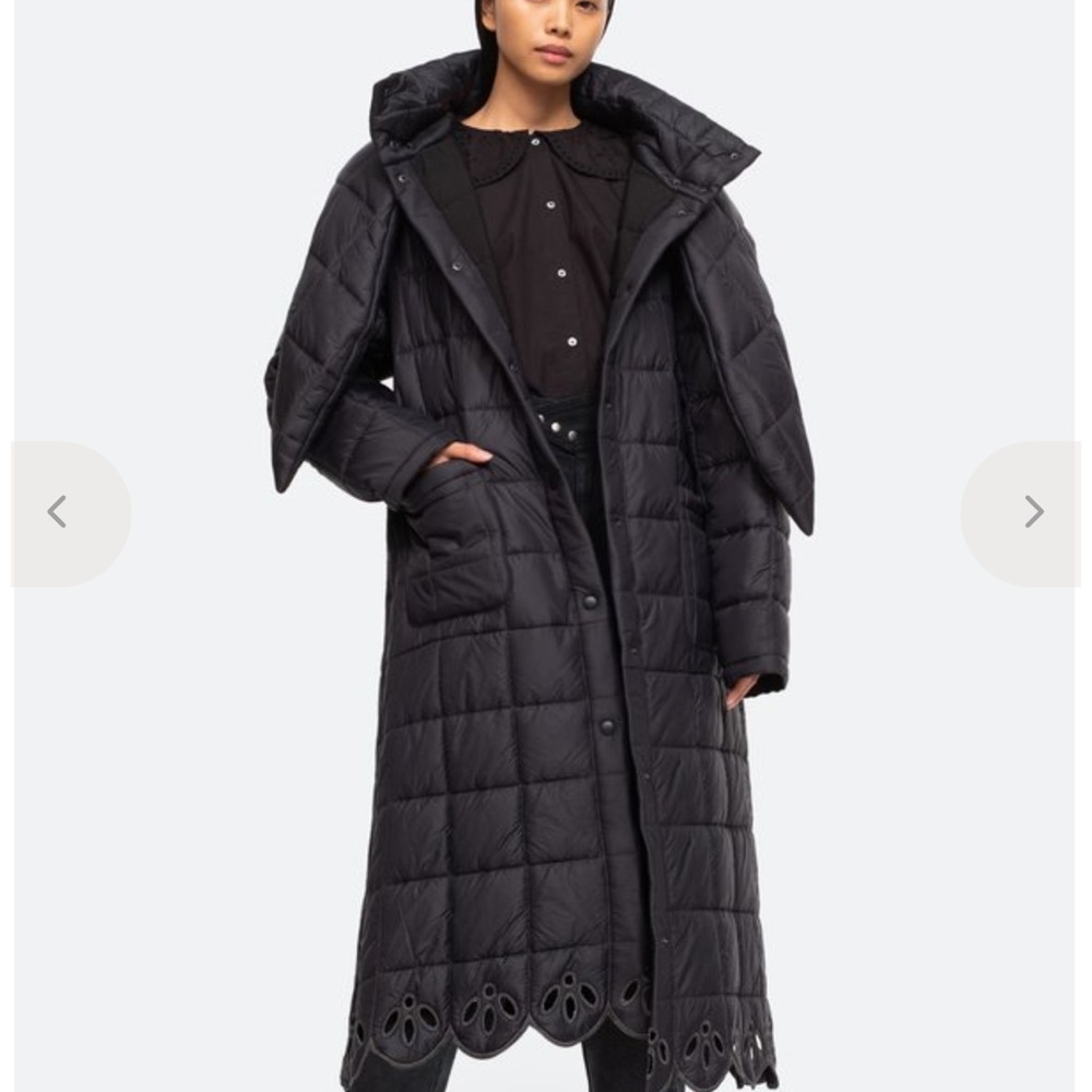 Sea New York Black Wren Coat - Picture 3 of 7
